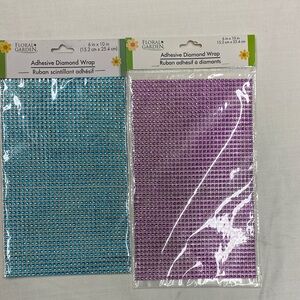 Adhesive Diamond Wrap - Blue and Purple
